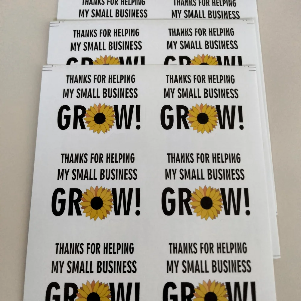 60pcs- Thanks For Helping My Small Business Grow Stickers 2